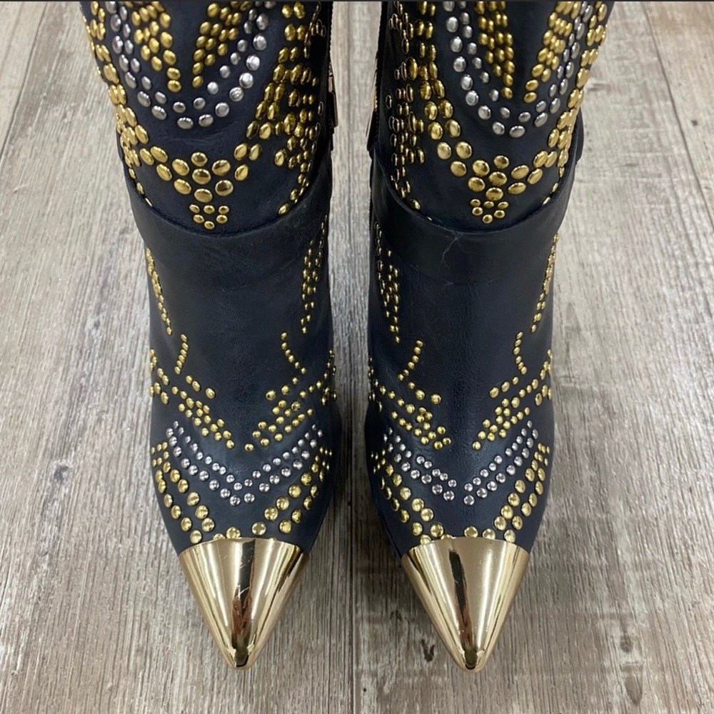 JEFFREY CAMPBELL  LISA MARIE BOOTS 7 - Picture 2 of 5